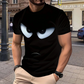 Men's Streetwear Graphic T-Shirt with Eye Print