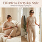 📢📢30% OFF !! ⏰Women's Ribbed Knit Top & Wide-Leg Pants Set