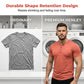 🔥 50% OFF NOW! 👕 Men's Short Sleeve Henley T-Shirt – Classic Style, Soft Fabric & Perfect for Everyday Wear 🏠