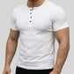 🔥 50% OFF NOW! 👕 Men's Short Sleeve Henley T-Shirt – Classic Style, Soft Fabric & Perfect for Everyday Wear 🏠
