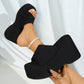 📢📢35% OFF !!!⏰Women's Open-Toe Slip-On Platform Wedge Sandals