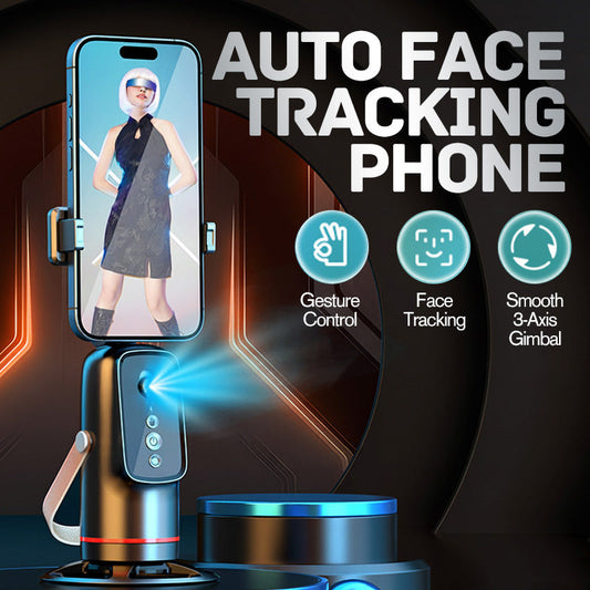 📢📢50% OFF !!!⏰Auto Face Tracking Phone Holder with Gesture Control