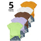 🔥2026 Hot sale 50% OFF🔥5-Pack Versatile Solid Color T-Shirt