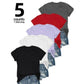 🔥2026 Hot sale 50% OFF🔥5-Pack Versatile Solid Color T-Shirt