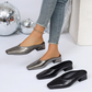 🥳SUMMER HOT SALE🥳💞50K+ SOLD!💥50% OFF! 🔥Women's Square Toe Block Heel Mules