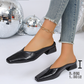 🥳SUMMER HOT SALE🥳💞50K+ SOLD!💥50% OFF! 🔥Women's Square Toe Block Heel Mules