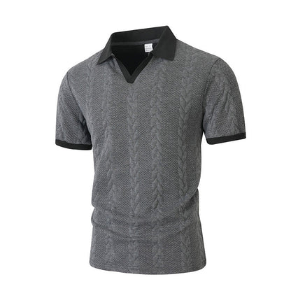📢📢30% OFF !! ⏰ Men's Short Sleeve Knit Shirt— Free Shipping For Two Pieces