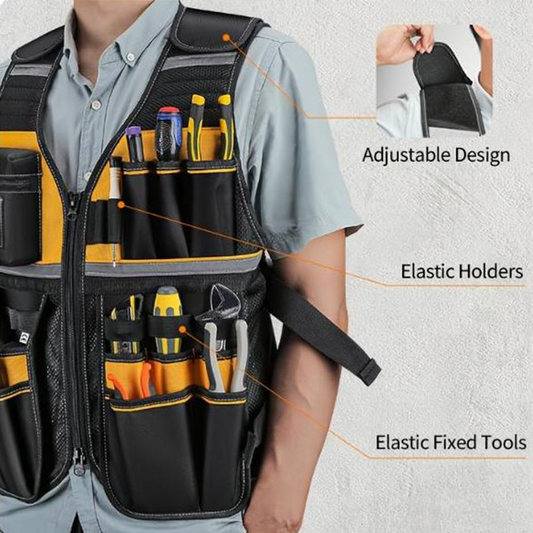 📢📢30% OFF !!!⏰Adjustable Lightweight Construction Work Tool Vest