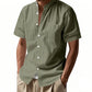 📢📢40% OFF !!!⏰Men's Casual Button-Down Short Sleeve Shirt