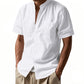 📢📢40% OFF !!!⏰Men's Casual Button-Down Short Sleeve Shirt