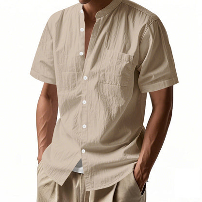 📢📢40% OFF !!!⏰Men's Casual Button-Down Short Sleeve Shirt