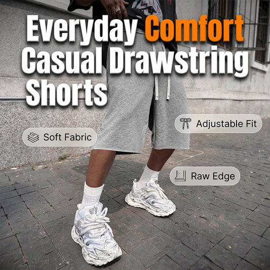 📢📢40% OFF !! ⏰Men's Casual Drawstring Knee-Length Shorts