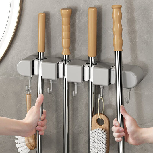 📢📢40% OFF !!!⏰Multifunctional Mop Holder with Hook