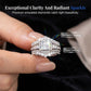 📢📢40% OFF !! ⏰ Women's Princess Cut Cubic Zirconia Filled Ring 💍