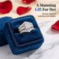 📢📢40% OFF !! ⏰ Women's Princess Cut Cubic Zirconia Filled Ring 💍