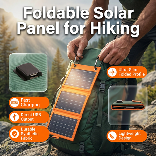 📢📢40% OFF !! ⏰Portable Solar Panel with USB Charging