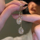 📢📢50% OFF !! ⏰Elegant Artificial Crystal Tassel Drop Earrings