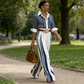 📢📢40% OFF !! ⏰Women's Striped Shirt & Wide-Leg Pants 2-Piece Set