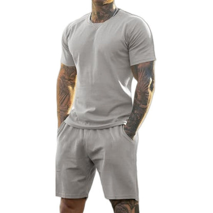 📢📢40% OFF !! ⏰Men's Athletic T-Shirt & Shorts 2-Piece Set 💪 The Ultimate Men's Fitness Set🏋️‍♂️