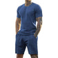 📢📢40% OFF !! ⏰Men's Athletic T-Shirt & Shorts 2-Piece Set 💪 The Ultimate Men's Fitness Set🏋️‍♂️