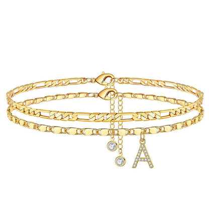 📢📢30% OFF !! ⏰Layered Gold Ankle Bracelet for Women