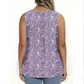 📢📢35% OFF !! ⏰Women's Printed Button Sleeveless Top