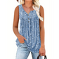 📢📢35% OFF !! ⏰Women's Printed Button Sleeveless Top