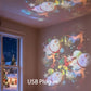 📢📢40% OFF !! ⏰ Ocean Wave Projector Light – Dynamic Rotating Aurora, Adjustable Brightness, Rechargeable