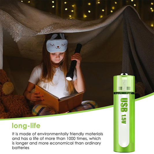 📢📢BUY 5 GET 5 FREE⏰[Practical Gift] USB Rechargeable Constant Voltage Large Capacity Lithium Battery