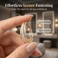 📢📢30% OFF !! ⏰Elegant Geometric Hoop Earrings with Sparkling Accents