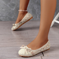 📢📢40% OFF !! ⏰50K+ SOLD!💥Women’s Elegant Lace Ballet Flats With Bow-Tie
