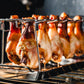 🍗 LIMITED-TIME 50% OFF! ✨ Roasted Chicken Drumstick Rack – Stainless Steel, Foldable, 14 Slots 🍖