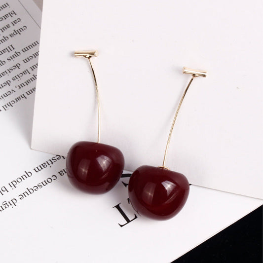 📢📢30% OFF !! ⏰Women's Stylish Cute Acrylic Cherry Earrings
