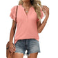 📢📢30% OFF !! ⏰Women's Casual V-Neck Ruffle Short-Sleeved T-Shirt