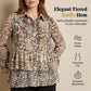 Women's Casual Flowy Ruffled Top