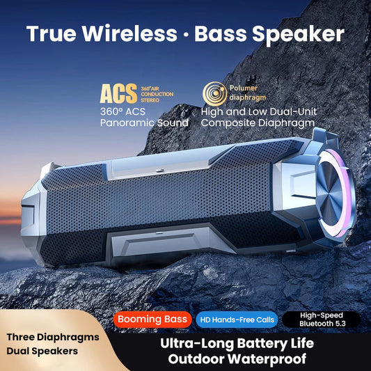 📢📢29% OFF !! ⏰Waterproof Portable Wireless Bluetooth Speaker🚗🔊