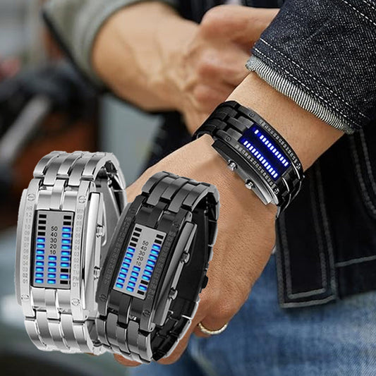 📢📢50% OFF !! ⏰"Only Geeks Get It" 🤓 | Cyberpunk Binary LED Watch