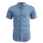 📢📢30% OFF !! ⏰Men's Summer Stand Collar Short Sleeve Shirt