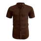 📢📢30% OFF !! ⏰Men's Summer Stand Collar Short Sleeve Shirt