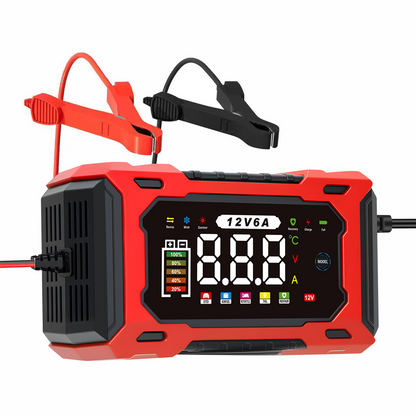 📢📢30% OFF !! ⏰🔋 12V 6A Smart Car Battery Charger – Pulse Repair Technology, Auto Maintain & Desulfation 🚗⚡