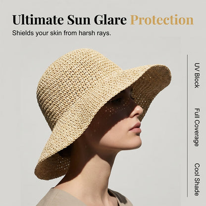 📢📢30% OFF !! ⏰Women's Handwoven Wide-Brim Straw Hat