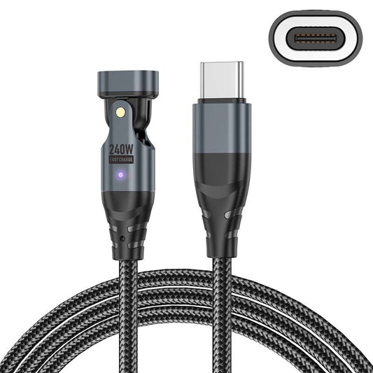🥇The Innovation of 2026🥇PD 240W 180° Rotation Magnetic Charging Cable📢📢30% OFF !! ⏰