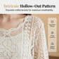 📢📢40% OFF !! ⏰Women's Vintage-Inspired Lace Cover-Up Blouse