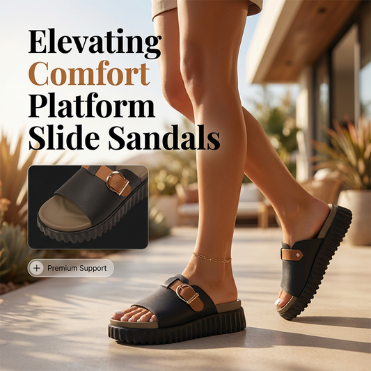 📢📢30% OFF !! ⏰Women's Comfortable Platform Slide Sandals