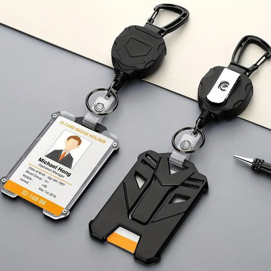 📢📢30% OFF !! ⏰Retractable Heavy Duty Badge Reel with Card Holder