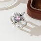 📢📢40% OFF !! ⏰Vintage Adjustable Sword Piercing Heart Ring Set