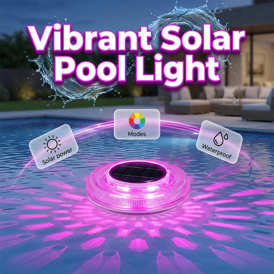 📢📢40% OFF !! ⏰Solar Floating Pool Light with Remote