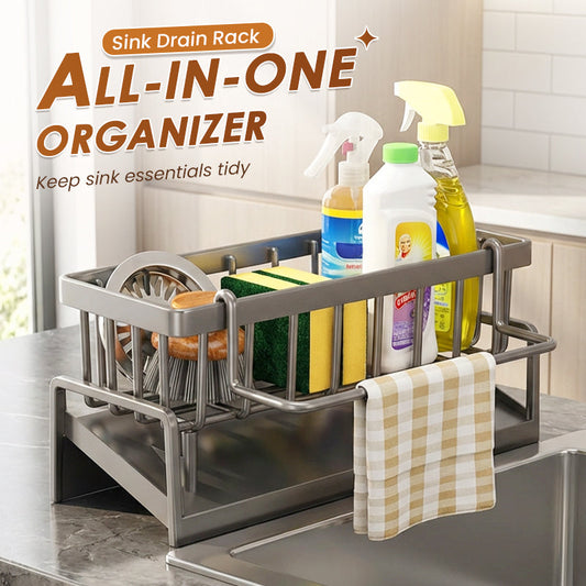 📢📢40% OFF !! ⏰Multifunctional Sink Drain Rack for Kitchen Organization