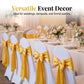 📢📢30% OFF !! ⏰DIY Bow Tie Chair Cover Sash Ribbon