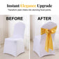 📢📢30% OFF !! ⏰DIY Bow Tie Chair Cover Sash Ribbon